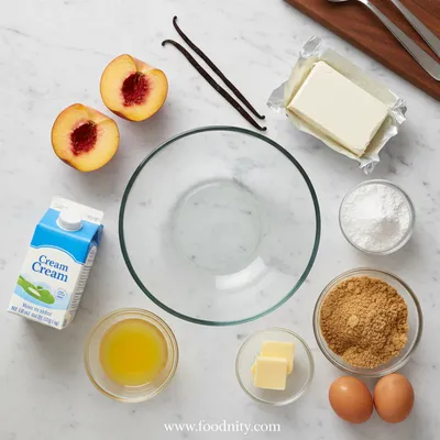 Peach Vanilla Cheesecake Trifle Recipe - cooking process