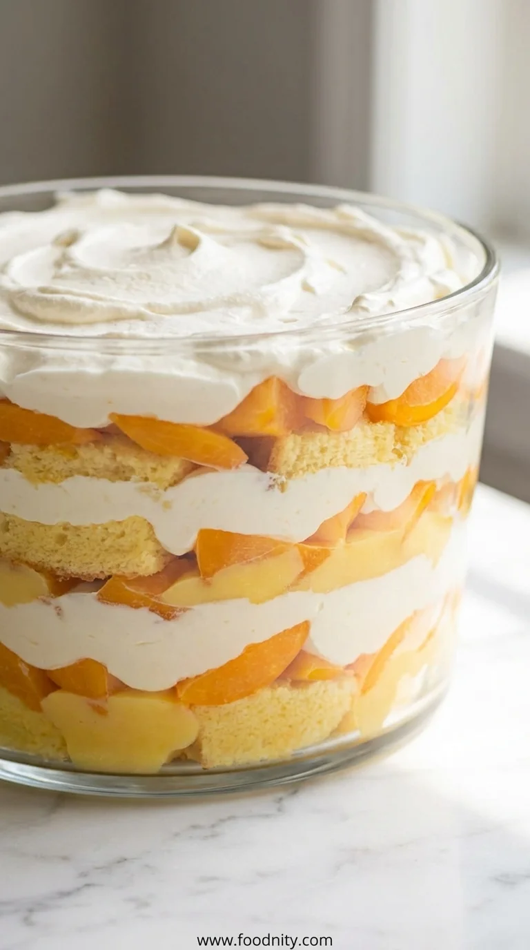 Peaches and Cream Trifle (No-Bake) - feature image