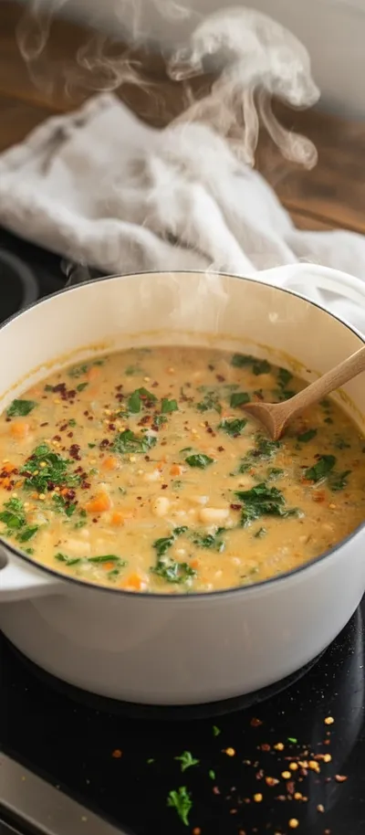 Tuscan White Bean Soup Recipe - Easy & Healthy - cooking process