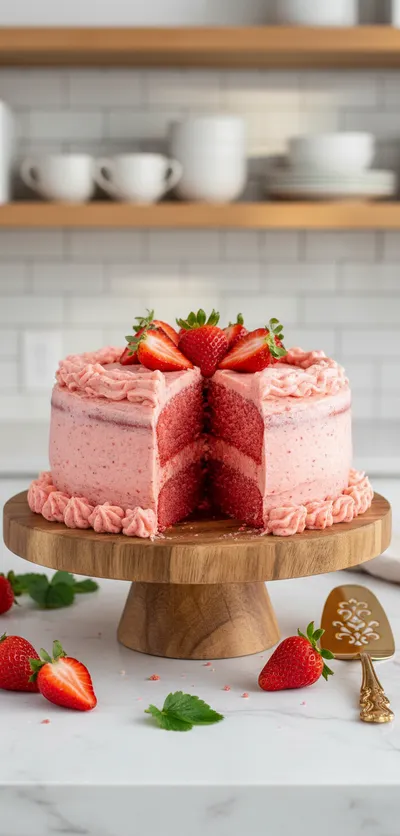 Homemade Strawberry Cake Recipe From Scratch