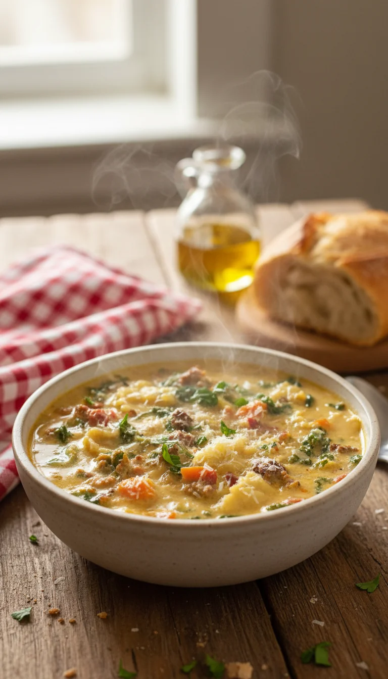 Italian Sausage Pasta Soup Recipe