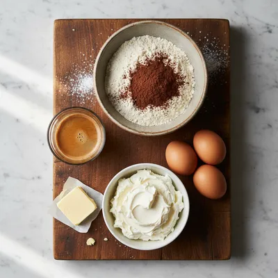 Tiramisu Cookies Recipe for Easy Baking - ingredients preparation