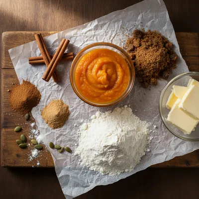 Perfect Pumpkin Spice Cookies - ingredients preparation