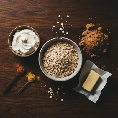 Gingerbread Oatmeal Cream Pies Recipe - ingredients preparation