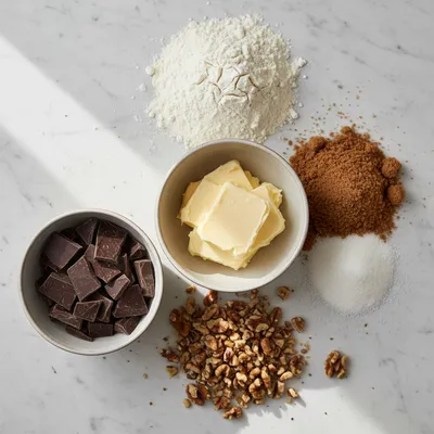 Levain Chocolate Walnut Cookie Recipe - ingredients preparation