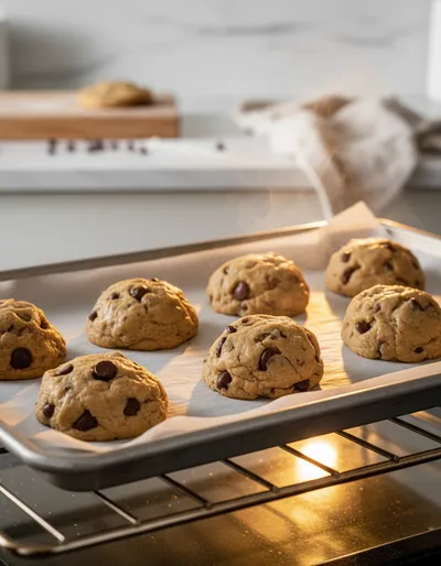 Bakery Style Chocolate Chip Cookies Recipe - cooking process