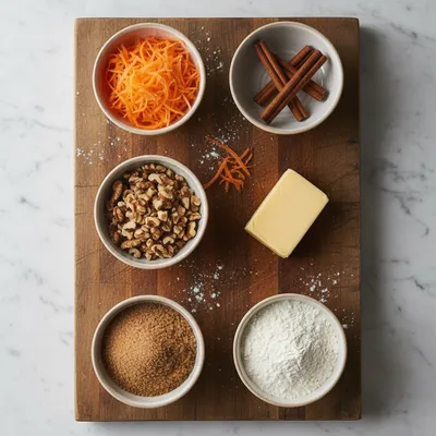 Carrot Cake Shortbread Cookies Recipe - ingredients preparation