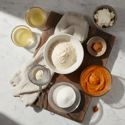 Pumpkin Pie Macarons - ingredients preparation