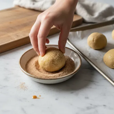 Caramel Apple Snickerdoodles Recipe - cooking process