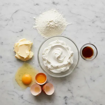 Sour Cream Pound Cake: Melt In Your Mouth Recipe - ingredients preparation