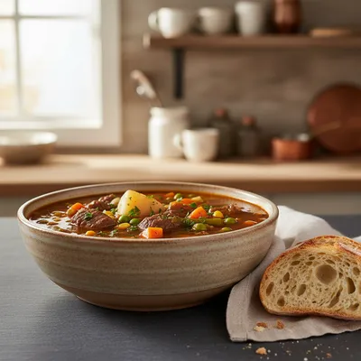 Vegetable Beef Soup Recipe for Cozy Winter Meals