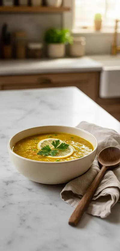 Golden Lemon Lentil Soup for Anti-Inflammatory Health
