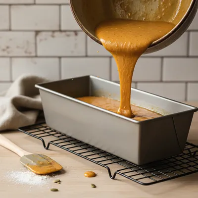 Easy Pumpkin Bread Recipe for Cozy Meals - cooking process