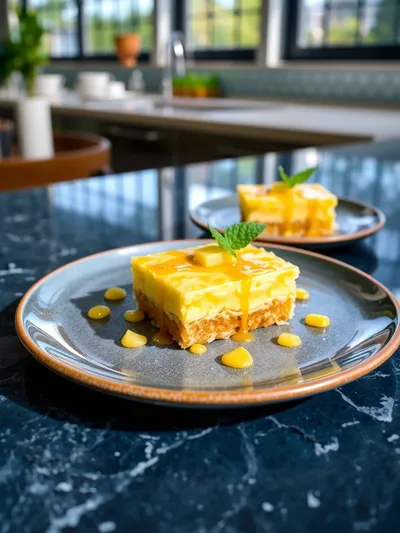 Pineapple Bliss Bars – Sweet Tropical Treat - ready to serve