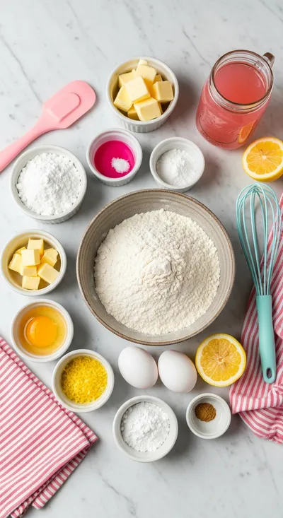 Pink Lemonade Cookies - cooking process