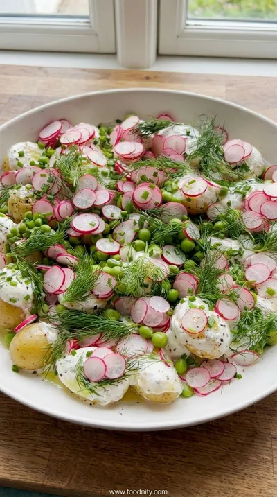 Potato Salad with Radishes and New Potatoes