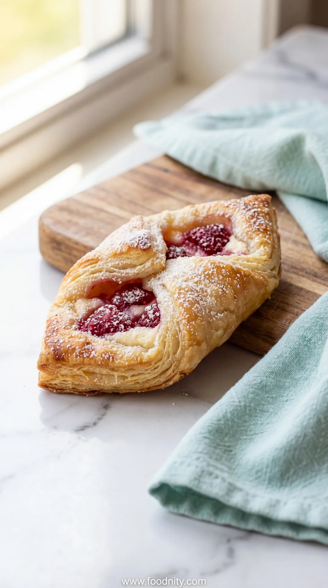 Easy Raspberry Danish with Puff Pastry - feature image