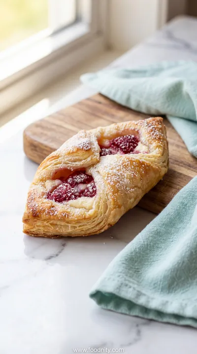 Easy Raspberry Danish with Puff Pastry