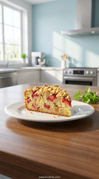 Rhubarb Breakfast Cake Recipe