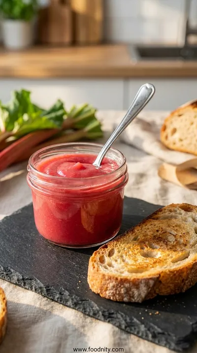 Simple Rhubarb Butter – Perfect for Toast