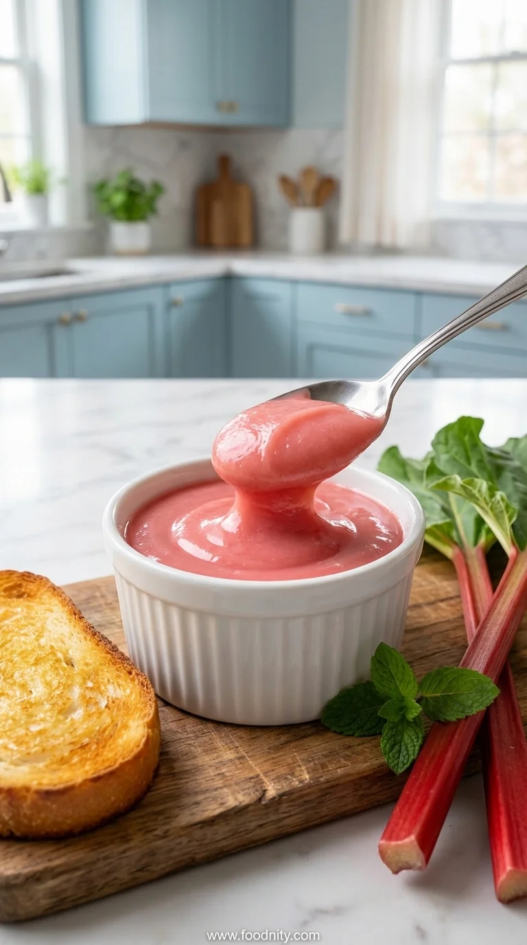 Rhubarb Butter – Simple Spread for Toast - feature image