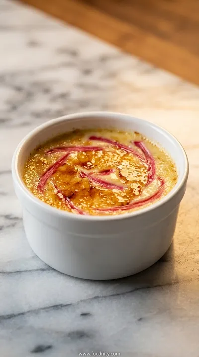 Rhubarb Crème Brûlée