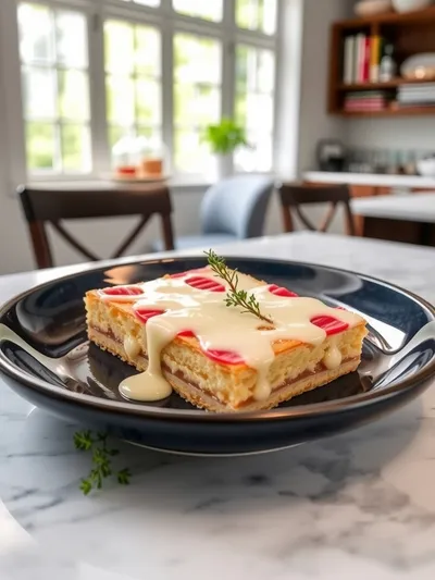 Classic Rhubarb Custard Bars - cooking process