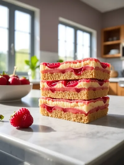 Rhubarb Custard Bars