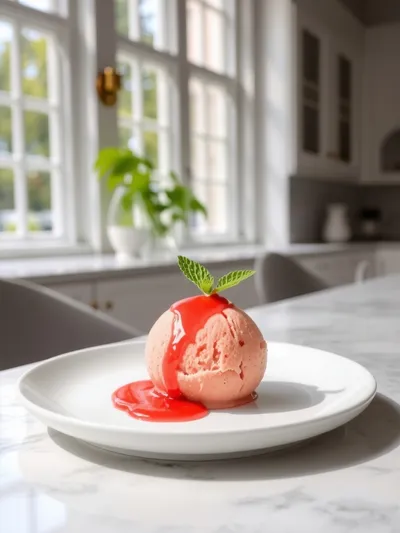 Rhubarb Sorbet Recipe - cooking process