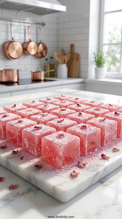 Rhubarb Turkish Delight Recipe