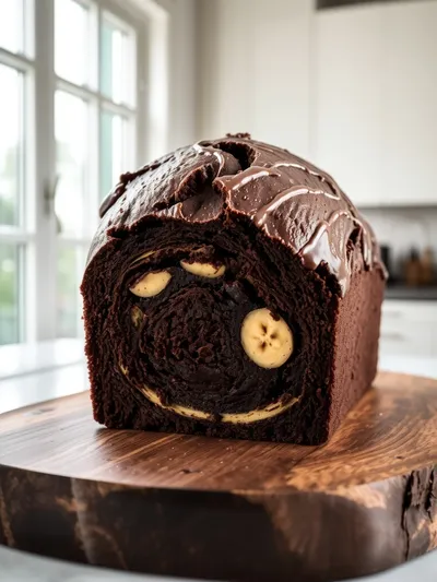 Rich Chocolate Banana Bread