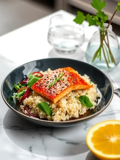 Easy Salmon Bowl Recipe - ready to serve
