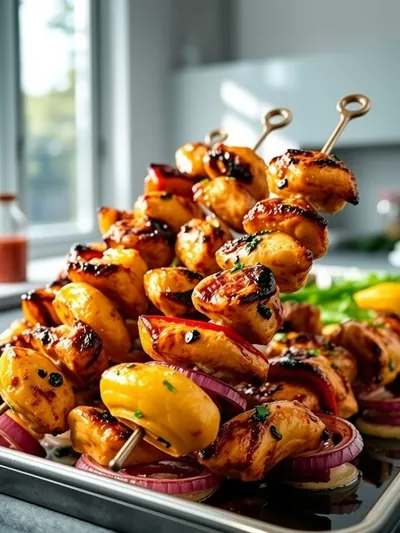 Easy Sheet Pan Chicken Kebabs
