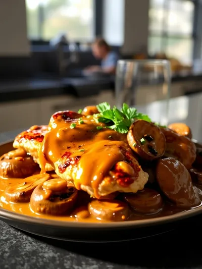 Skillet Chicken and Mushroom Sauce