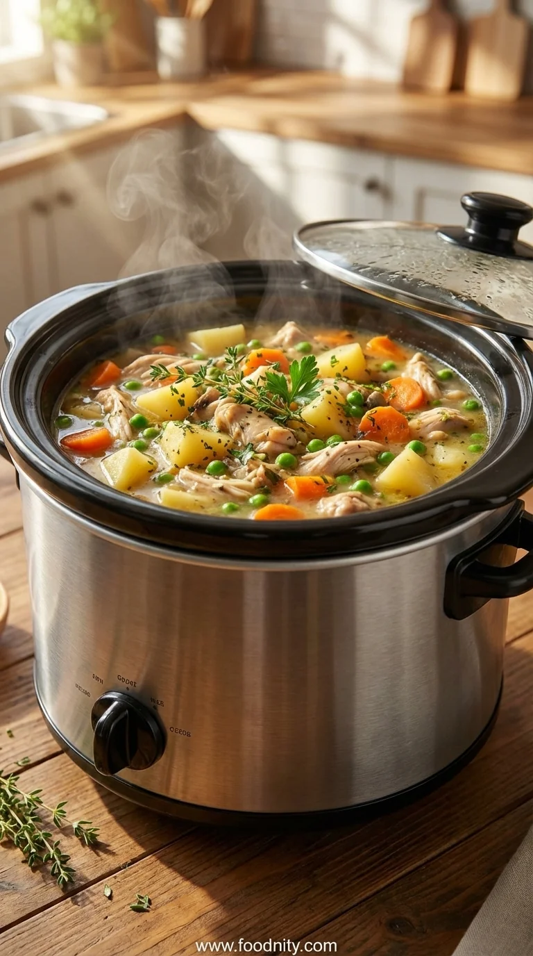 Slow Cooker Chicken Stew - feature image