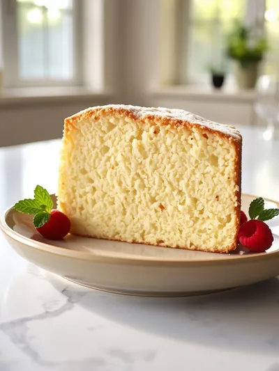 Old-Fashioned Sour Cream Pound Cake Recipe - ready to serve