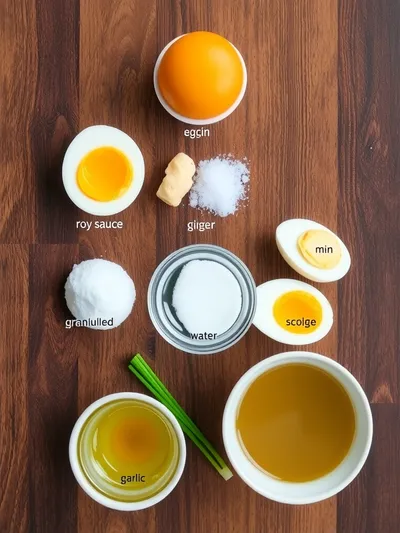Soy Marinated Eggs – Quick & Easy Recipe - ingredients preparation
