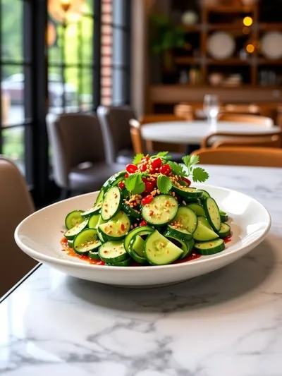 Spicy Asian Cucumber Salad - cooking process