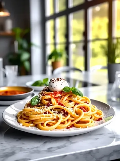 Spicy Burrata Rigatoni – Quick & Easy Pasta - cooking process