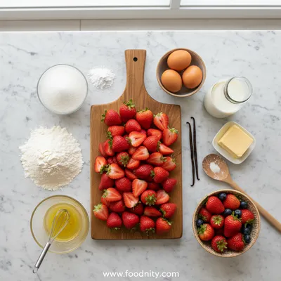 Moist Strawberry Bread - cooking process