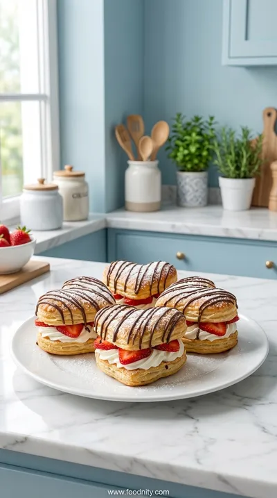 Strawberry Cream Puffs – Delicate Dessert