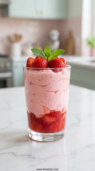 Easy Fresh Strawberry Mousse