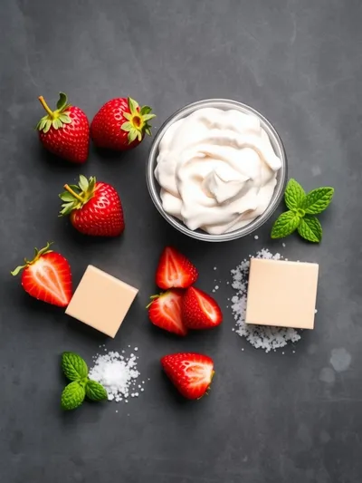 Strawberry Mousse Recipe – Light, Whipped Delight - ingredients preparation