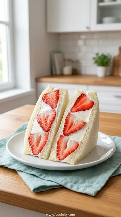 4-Ingredient Strawberry Sando Recipe