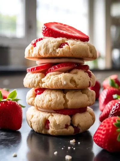 Strawberry Shortcake Cookies Recipe