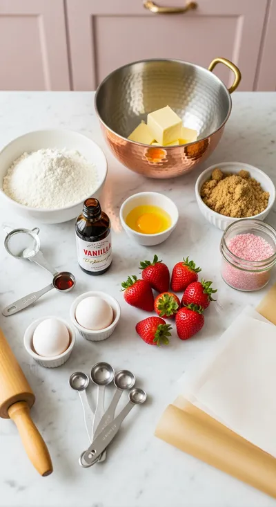 Strawberry Sugar Cookies – Sparkling Strawberry Sugar - cooking process