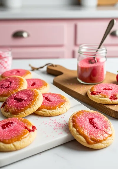 Strawberry Sugar Cookies – Sparkling Strawberry Sugar