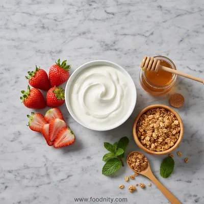 Strawberry Yogurt Bites – Quick & Healthy Snack - cooking process