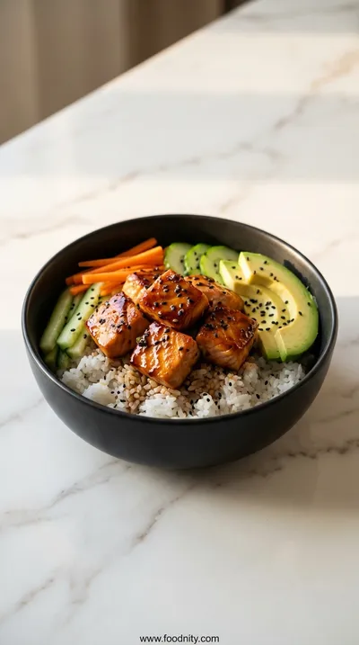 Teriyaki Salmon Sushi Bowl