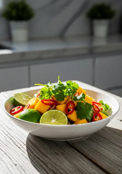 Thai Mango Salad: Refreshing Spring Vegetarian Dish